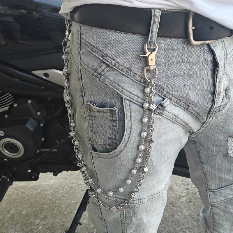 Neue Sommerkollektion 2025, Edelstahl, Minimalismus, Würfel, Hosenkette, modische Männer und Frauen, Luxus-Accessoires für die Taille – Detail 6