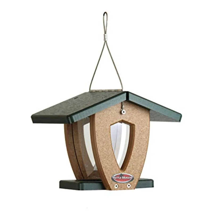 

Recycled Mini Moraine Hopper Feeder Green/Chocolate
