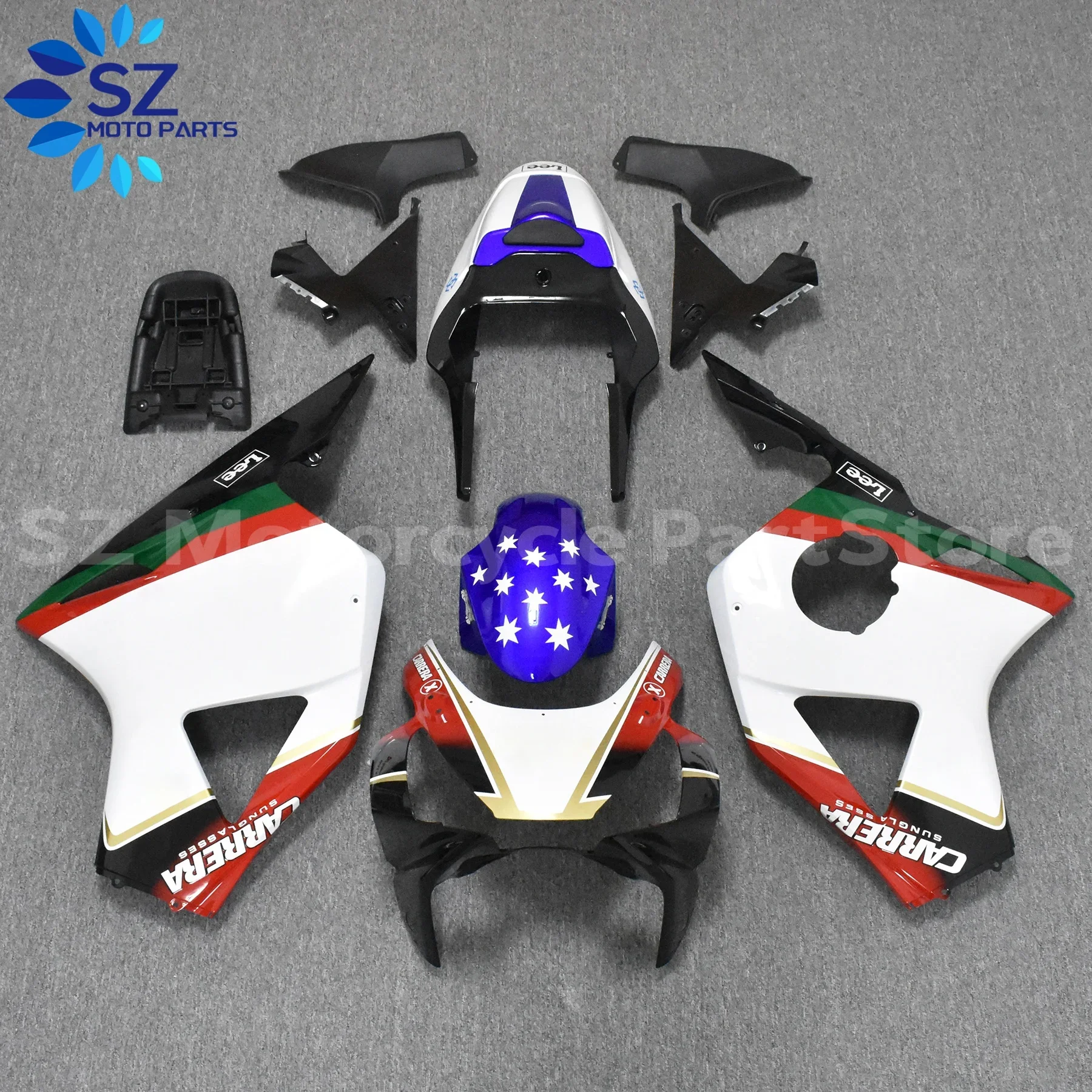 

ABS Injection Motorcycle Fairings Kit for Honda CBR900 CBR 954 RR 2002 2003 Blue Bodyframe Fairing CBR954RR 02 03 Bodywork Parts