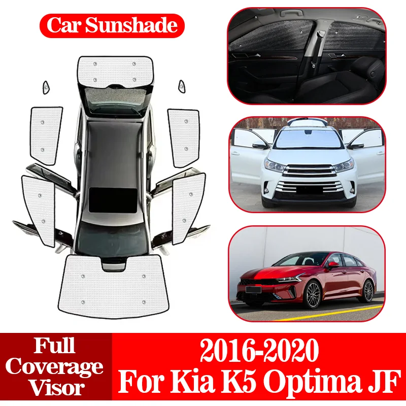 

For Kia K5 Optima JF 2016~2020 Anti-UV Full Coverage Sunshade Car Window Windshield Sunshade Sunshade Cover Protection Board