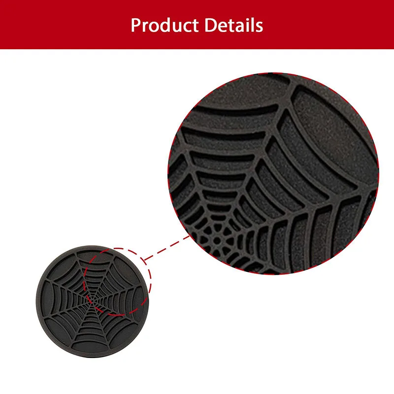 Anti-slip Silicone Water Coaster, Household Anti-slip Water Coaster, Round Coaster, Car Anti-slip and Dustproof Water Coaster