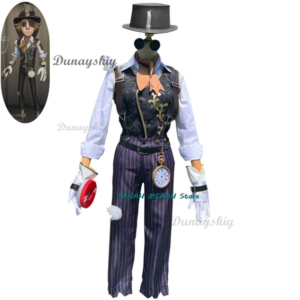 Game Identity ⅤNorton Prospector Campbell Cosplay Costume Skin Monster Manager Wig Uniform Full Set Man Woman Carnival Suit