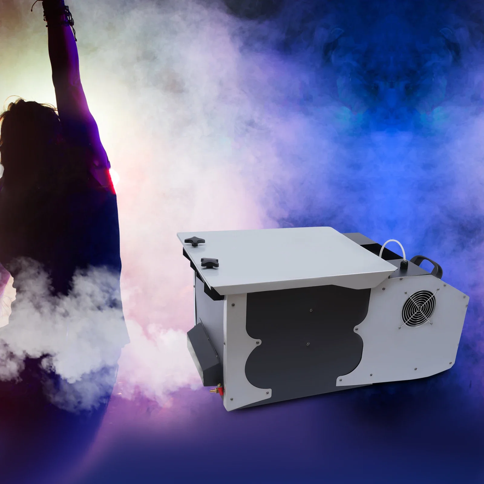 آلة الضباب الدخاني المنخفضة الكذب، 3000 واط منخفضة الكذب الدخان الضباب البخاخ الطابق الكذب مرحلة عرض تأثير، آلة رش الدخان المهنية