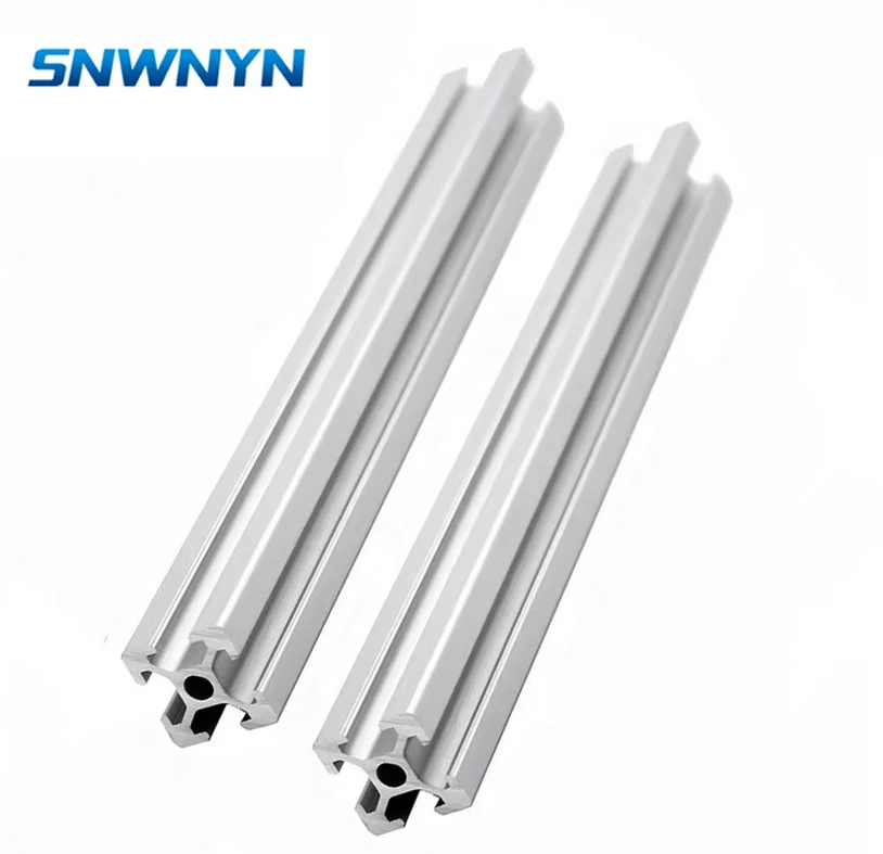 2PCS 20x20 Aluminum Profile 2020 T Slot 6mm CNC European Standard Aluminums Extrusion Profile Free Cut Extrusion Sliver Guide