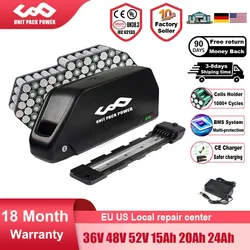 Polly EBike Battery 21700 L-G Pan-son-c Tes-la 72V 60V 52V 48V 24Ah 36V  Downtube Bateria Pack for 1500W 1000W 750W 350W Motor