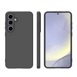 For Samsung Galaxy S24 FE Case Slim Matte Black Soft TPU Silicone Case For Samsung S24 FE Phone Case S24FE Protective Back Cover