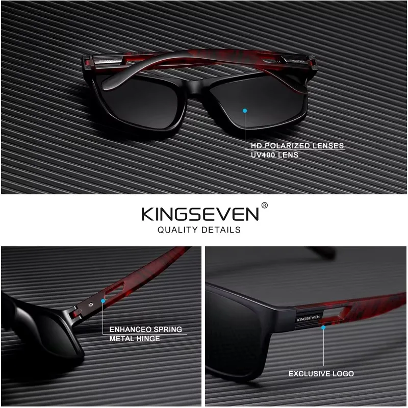 KINGSEVEN Trendy Zebra Pattern Sunglasses Men Polarized UV400 Sunscreen Glasses Women Fashion Causal Outdoor Vacation Eyewear