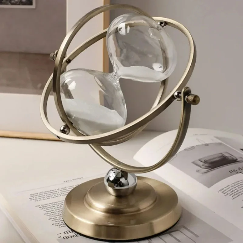 

15-30 Minutes Global Timer Vintage Hourglass Nordic Creative Globe Luxury Home Decoration