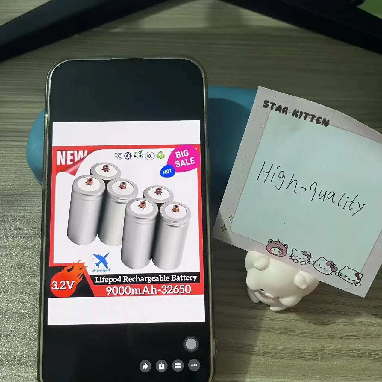 

32650 9000mAh 3.2V Lifepo4 Rechargeable Battery Professional Lithium Iron Phosphate Power Battery With Screw