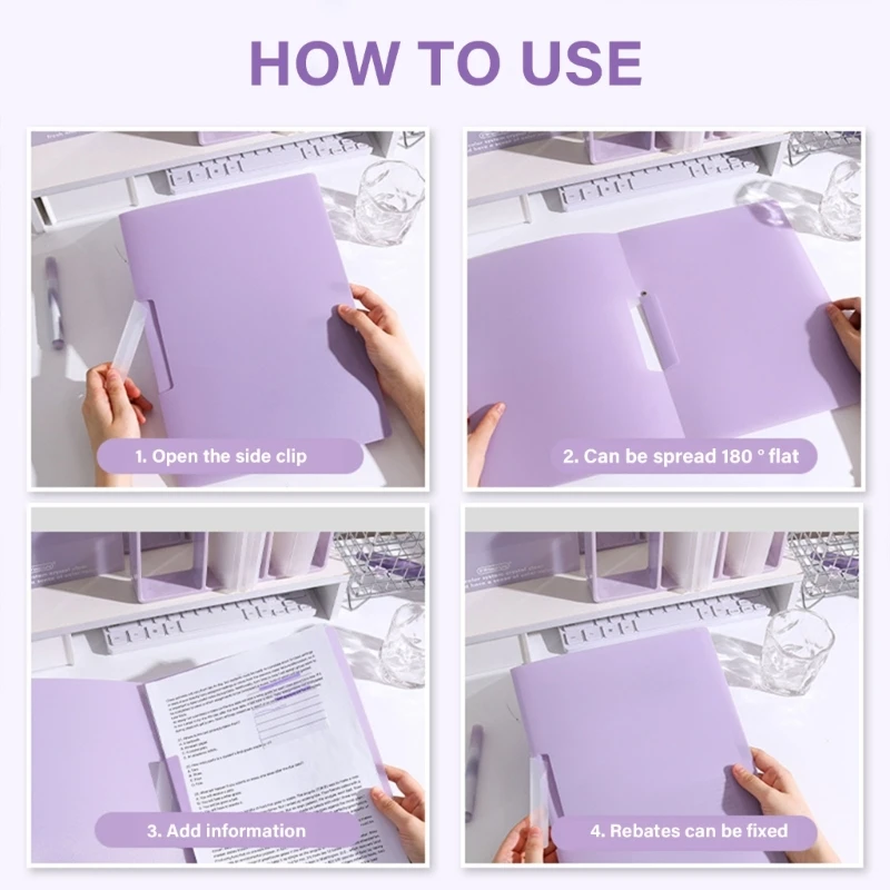 Папка для документов формата Letter с вращающимся зажимом Папка для презентаций