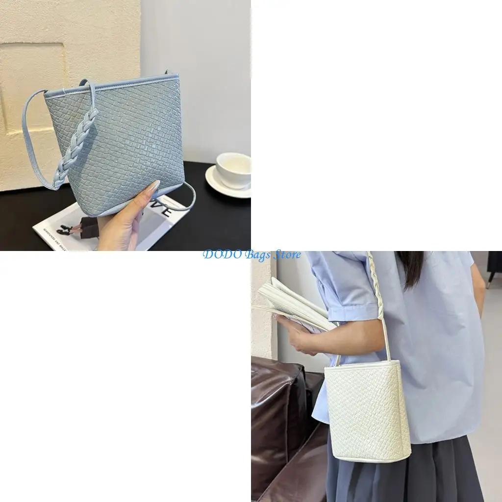 

Women Bucket Bag Stylish Shoulder Bag Trendy Commuting Bag Multi-Pockets Bag Korean Styles Crossbody Bag