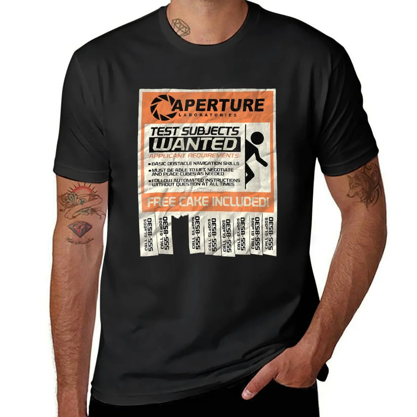 

Portal 2 T-Shirt vintage blanks mens graphic t-shirts hip hop