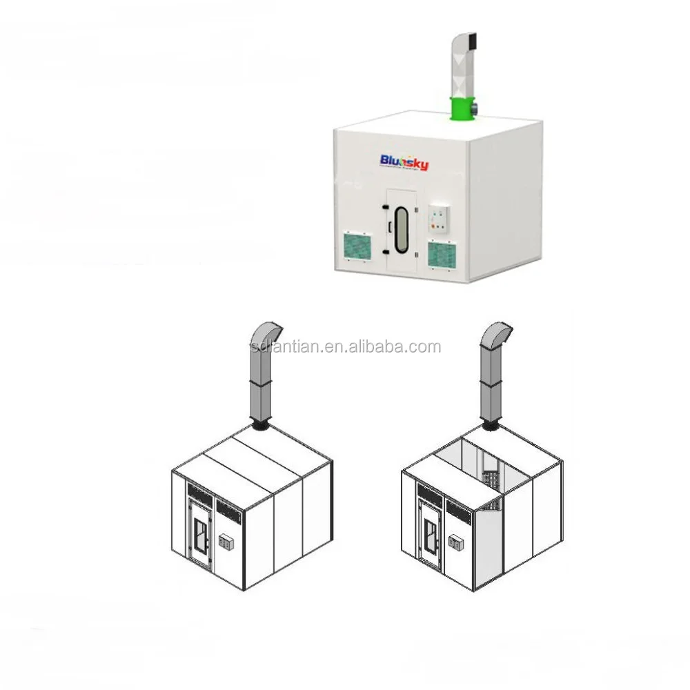 

BSH-M1 popular type CE approved automotive paint spray booth/portable cabin/paint mixing room