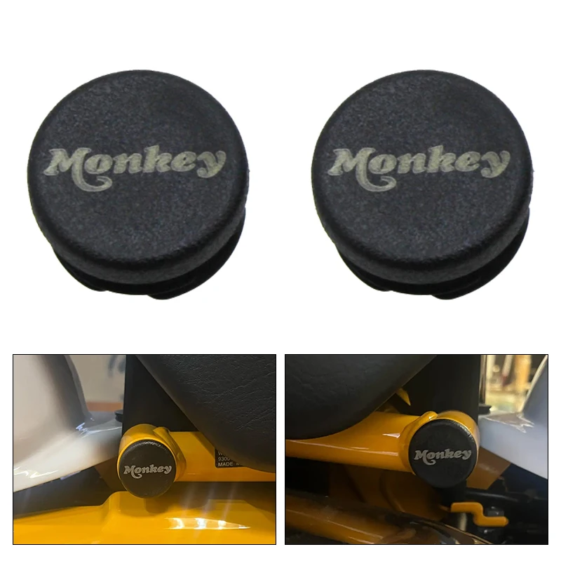 Fit For Honda Monkey 125 Monkey125 2018 2019 2020 2021-2PCS Motorcycle Frame End Caps Frame Hole Cover Caps Plug Decorative 