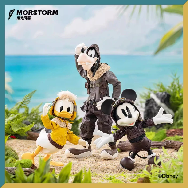 

MORSTORM Disney Pilot Series Микки Гуфи Мобильная кукла Фигурки Модель Коллекция игрушек Подарки