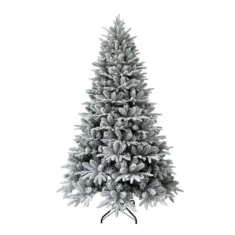 Mixed flocked Christmas tree snow simulation artificial Christmas tree large white Christmas tree decoration
