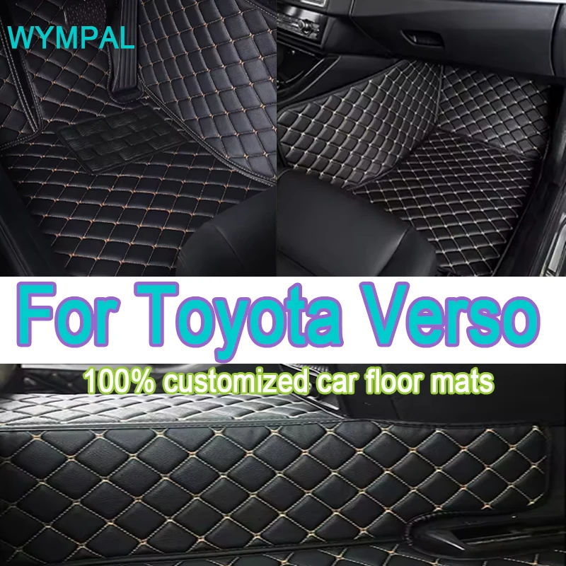 

Luxury Car Floor Mats For Toyota Verso Five Seats 2011 2012 2013 2014 2015 2016 2017 Custom Foot Pads Carpet Cover Interior