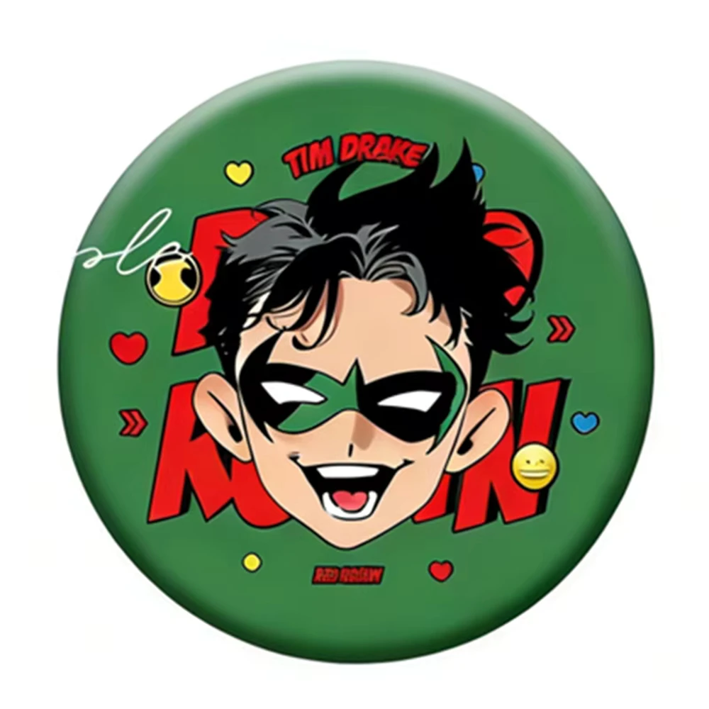 58mm Anime Jason Todd Dick Tim Damian Cosplay COSTUME Badge Pin SPTE Tinplate Brooch﻿ Prop Gilf image 5