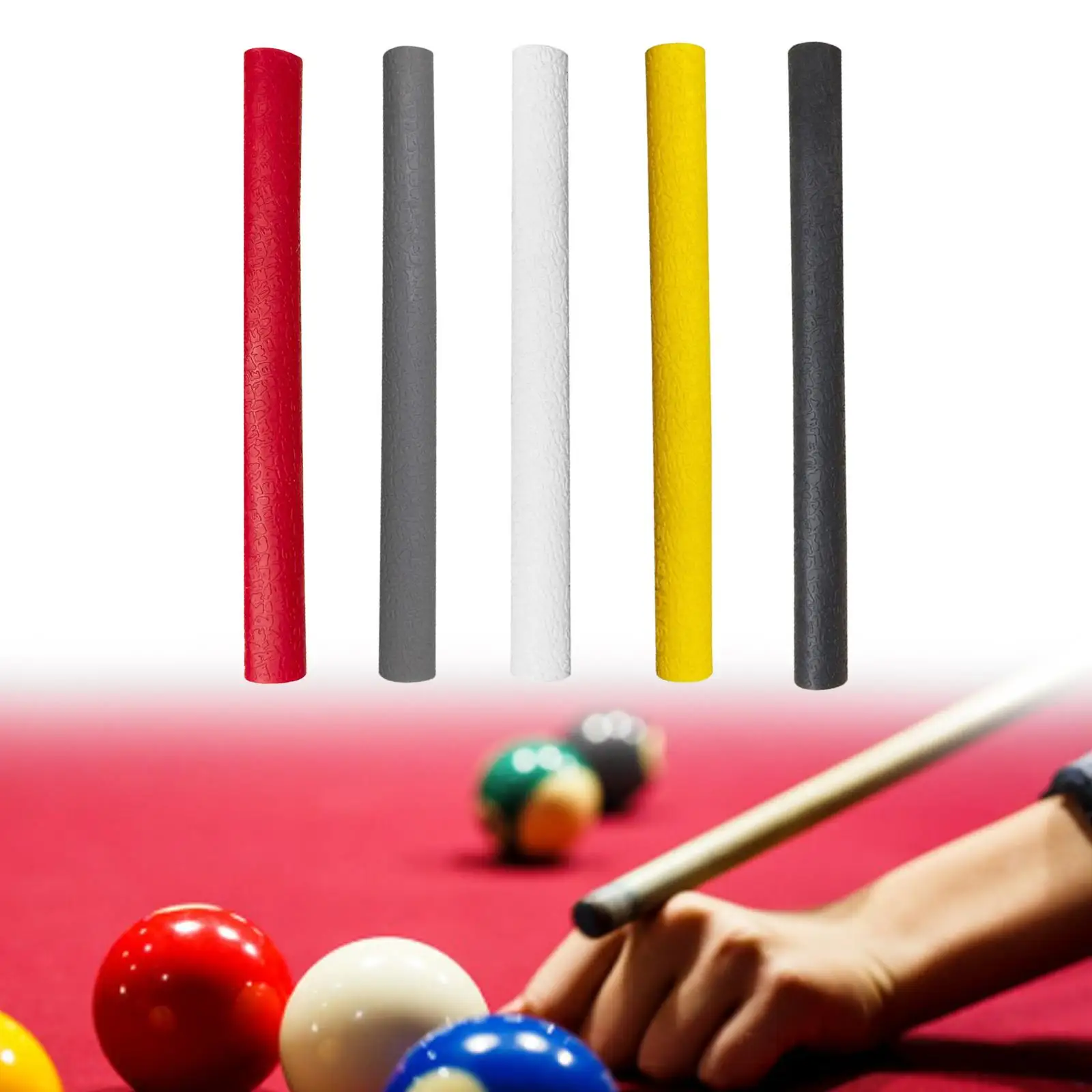 

Tubing Sleeve Cue Butt Billiard Handgrip Wrap Rubber Non Slip Grip for Pool Cue Stick Table Game Accessories