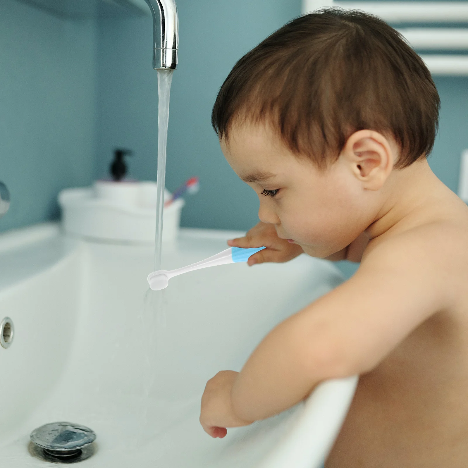 

Toddler Toothbrush Kids Manual Soft Children's Toothbrush Durable Handle Ergonomic Lovely Design Safe Bristles for Kids