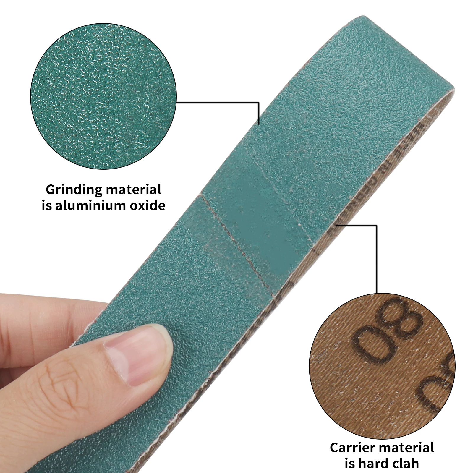 330*30mm Sanding Belts 80/120/240 Grits Wood Soft Metal Polishing Sandpaper Abrasive Bands For Belt Sander Abrasive Tool