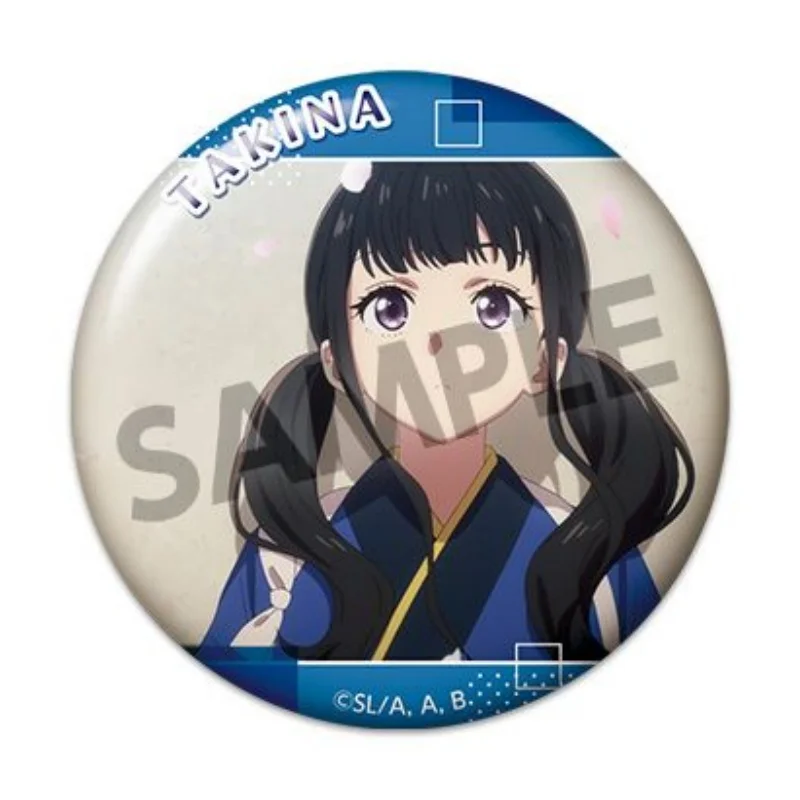 Lycoris Recoil Short Movie ver Chisato Nishikig circle Acrylic Pendant Keychains bag decorations cartoon character Fans Gifts