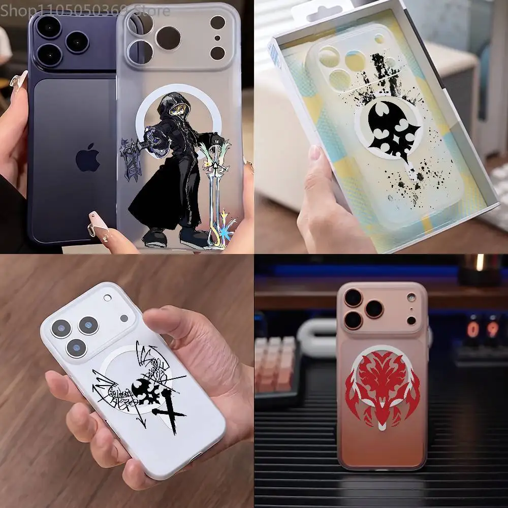 

Чехол для телефона W-World E-Ends with You для iPhone 17,16,15,14,13,12,11 Pro,Max,Plus,Mini,Air,E Magnetic Magsafe Frosted Clear