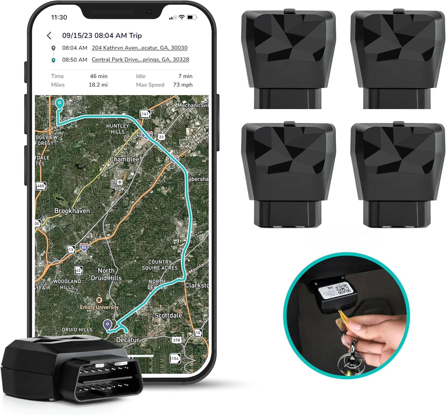 Business Fleet, GPS Tracker for Vehicles, 4G LTE & 5G, Real-Time GPS Tracking, 14-Day Free Trial, Simple Activation, Simple