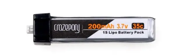 

crazepony Li-Po 200mAh 3.7V 35C Battery for 90MM MICRO FPV Drone