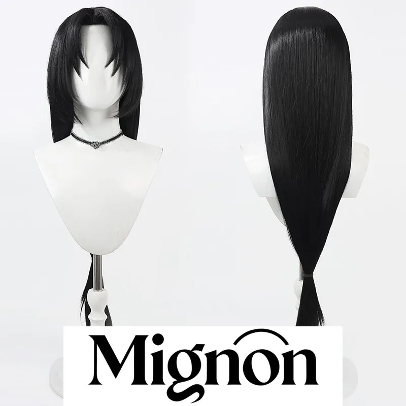 

Identity V Wu Chang Fading Flower Xie Bi'an парик для косплея черные длинные волосы кожи головы подарок на Хэллоуин