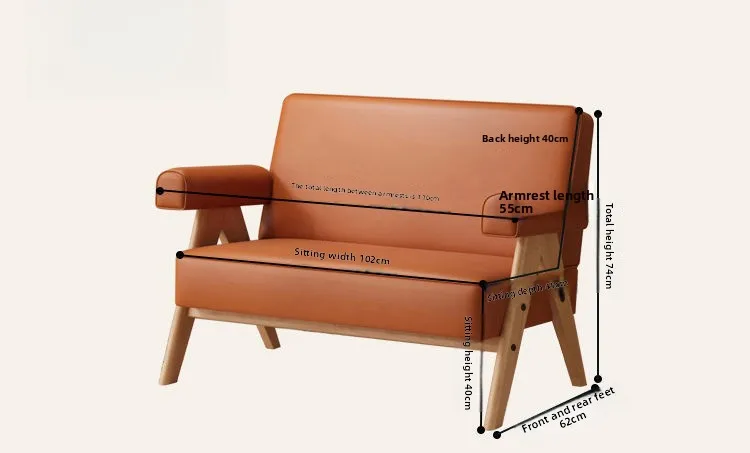 Modern American lounge chair Living room sitting area Reception office Small sofa Cafe single