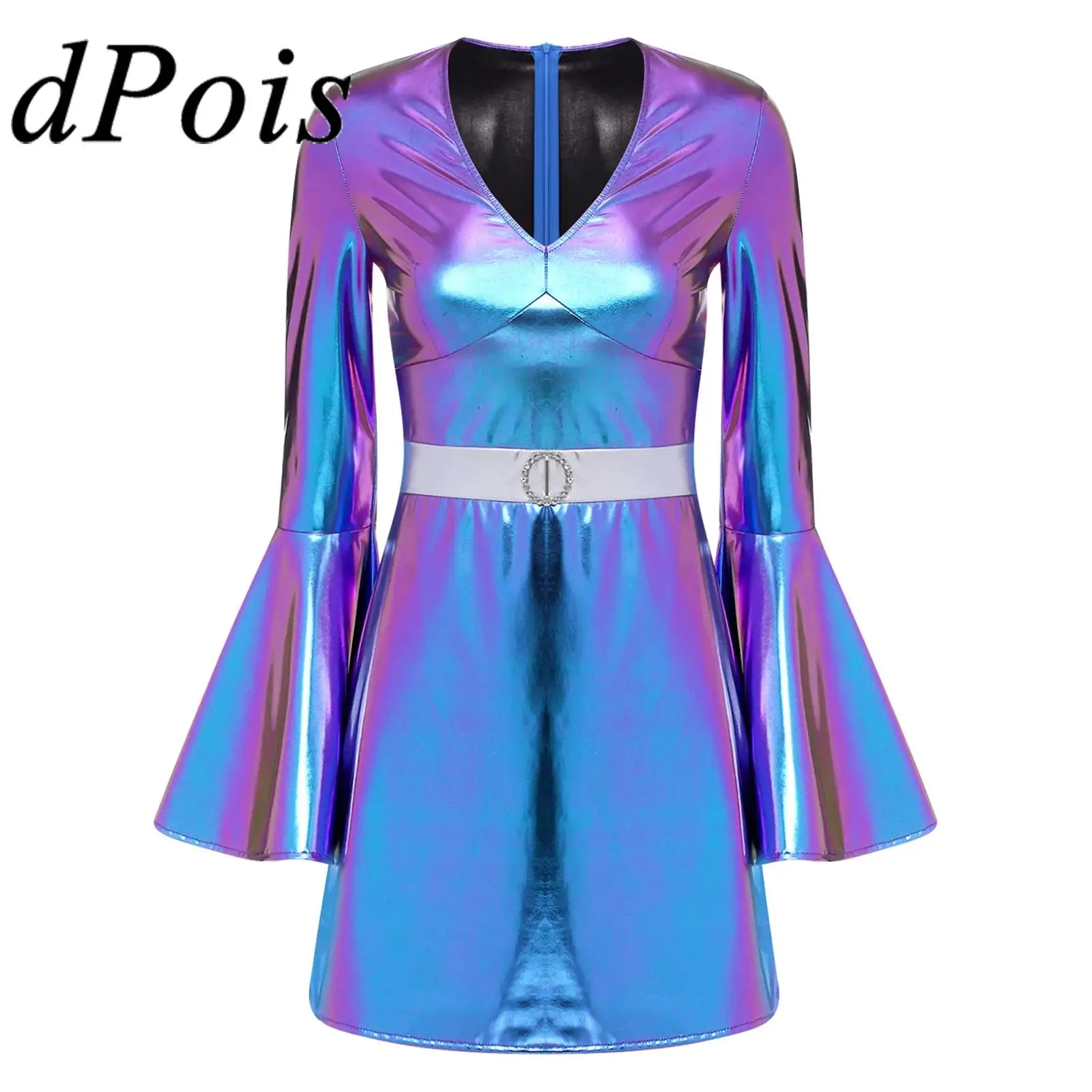 Metallic 70s Dress: The Only One I Wore to My Friend's Vintage Disco Night  And Why