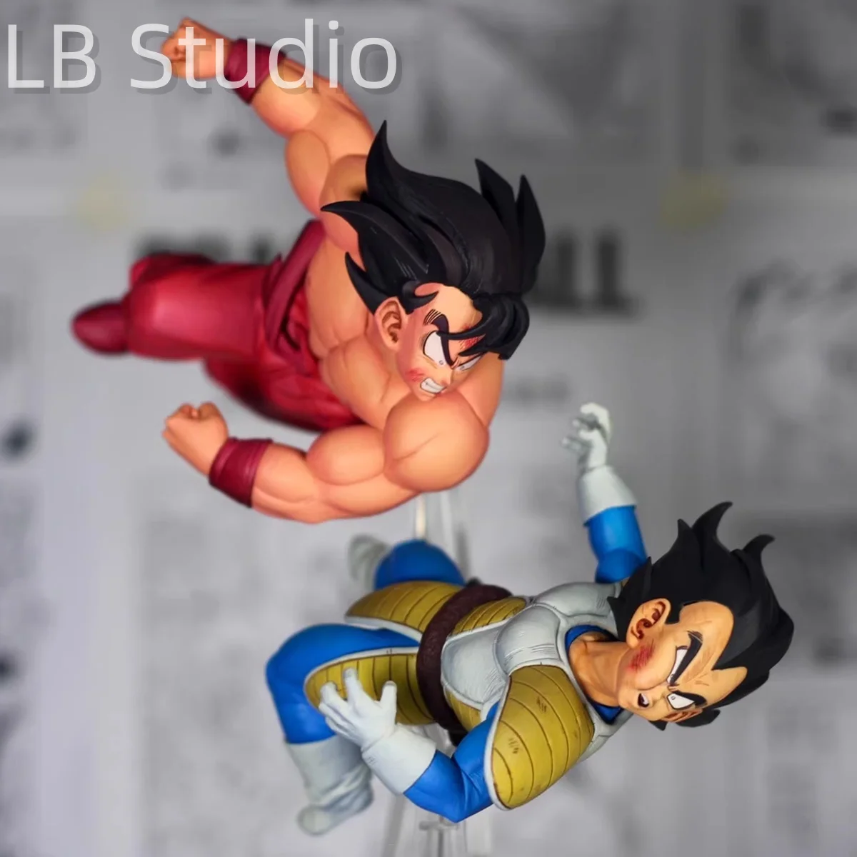 

22.5cm/8.85in Anime Dragon Ball Z Goku VS Vegeta Figure Collectible Statue Model Toy Gift