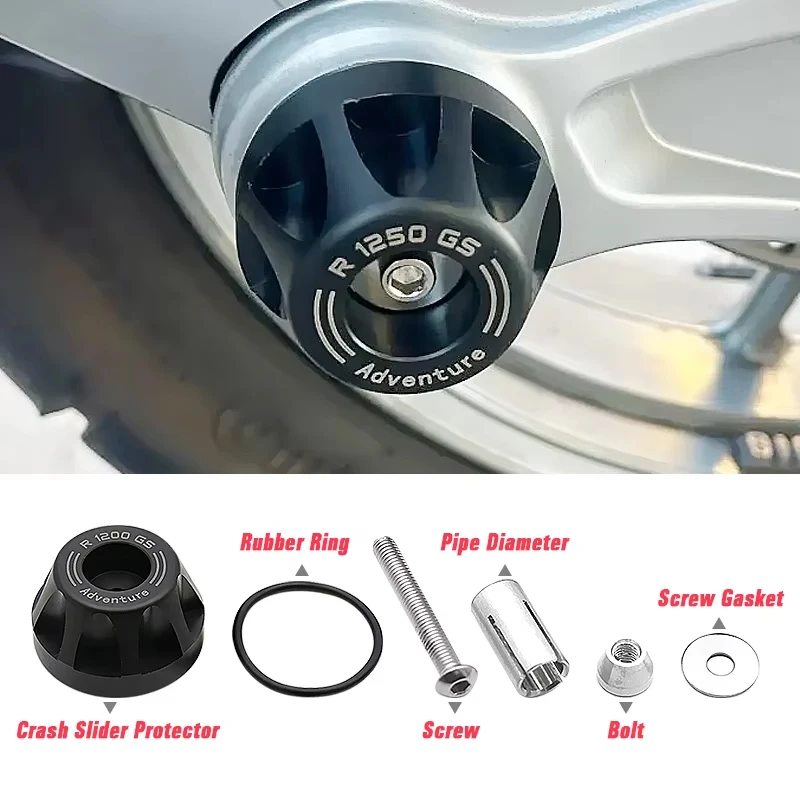 Motorcycle Crash Slider Protector for BMW R1250GS R1200GS R 1200R Final Drive Housing Guard Crash Protector Retrofit Accessories
