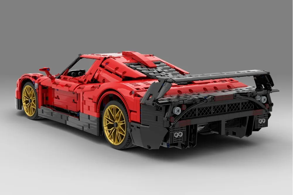 Sports car (1:8) Red MOC-152095 • 3888 parts Building Block Model Birthday Toy Gift