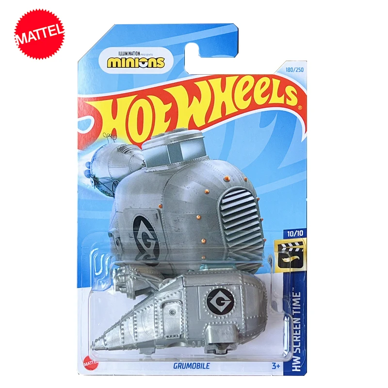 Originele Mattel Speelgoed Hot Wheels C4982 Auto 1/64 Diecast Minions Grumobile Voertuig Model Speelgoed Voor Jongens Collectie Verjaardagscadeau