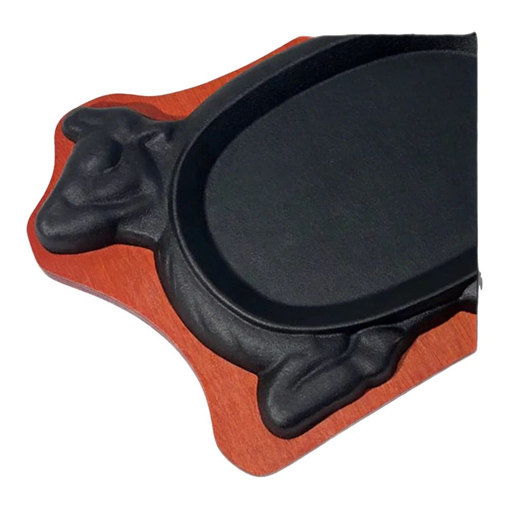 Cast Iron For teppanyaki Grill Plate for Induction Cooktops Head Design For Steak BBQ Grilling Even Heat Retention