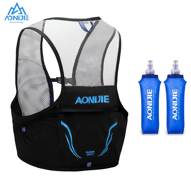 Aonijie c932 2.5l mochila leve correndo colete pacote de hidratação de náilon saco para ciclismo maratona portátil ultraleve caminhadas