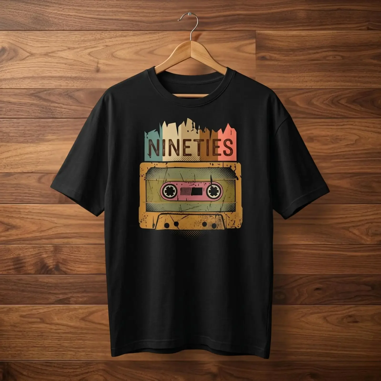 Faded Cassette Mixtape T Shirt Vintage 90s Retro Tape  vintage Washed Breathable Soft Unisex Stylish Comfortable