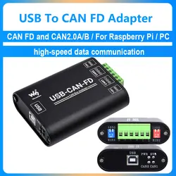 Industrial  USB To CAN FD Adapter CAN/CAN FD Bus Data Logic Analyzer CAN/CAN FD Bus Communication Options support Windows/Linux