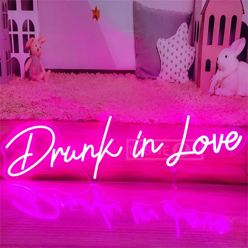 

Drunk In Love Neon Sign LED Neon Wall Art Lighting Sign Home Art Wall Decoration Neon Sign Bar Room Wedding Birthday Party Gifts