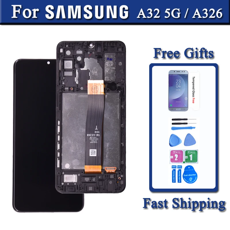 

Display For Samsung Galaxy A32 5G A326 LCD Display Touch Screen Digitizer For A326B A326B SM-A326BR A326BR A326U Replacement