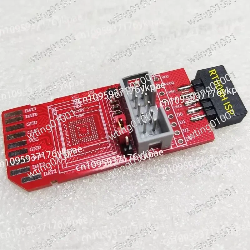 for RT809H-ISP High Speed eMMC Adapter Board BGA153 169 Pin SD Card Slot Compatible 1.8V Voltage Simple Programming Tool