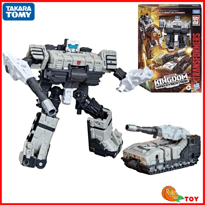 In stock Takara Tomy Transformers Toys Kingdom Series WFC-K33 Slammer Action Figure Robot Toy Collection Hobby