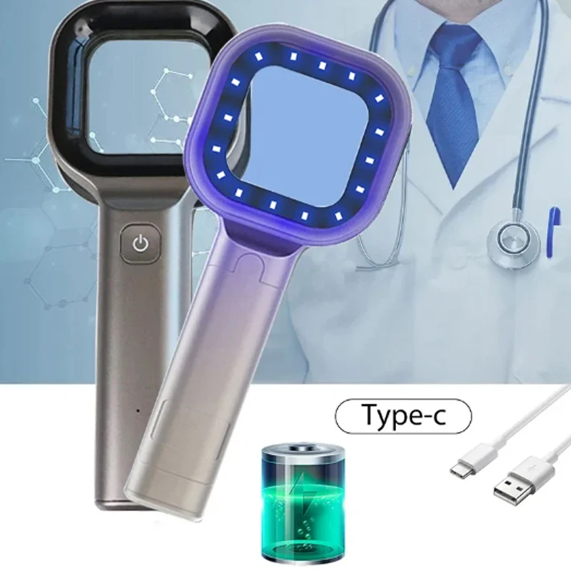 جديد وودز مصباح الجلد محلل للبشرة الأشعة فوق البنفسجية مكبرة للجمال اختبار الوجه الخشب ضوء المصباح تحليل الجلد كشف العناية بالبشرة #1