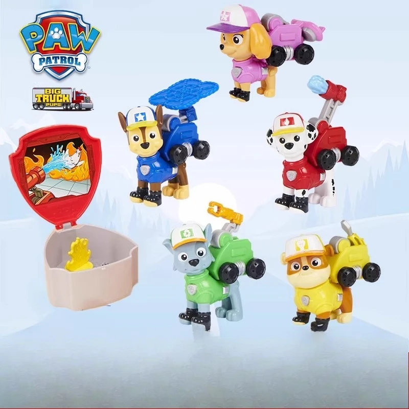 La Pat' Patrouille, ensemble de camions jouets transformables Big Truck Pup avec figurine d'action à collectionner, jouets pour enfants à partir de 3
