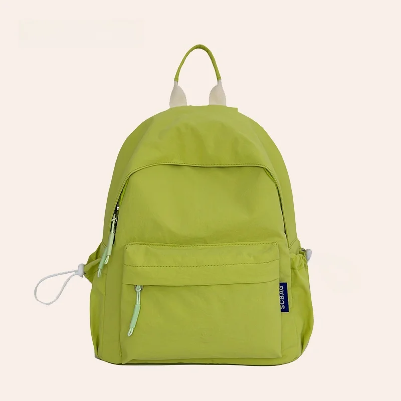 Pure Color ex Piccolo Bapa per la scuola e i viaggi Borsa a doppia spalla con kets Materiale in nylon leggero e impermeabile