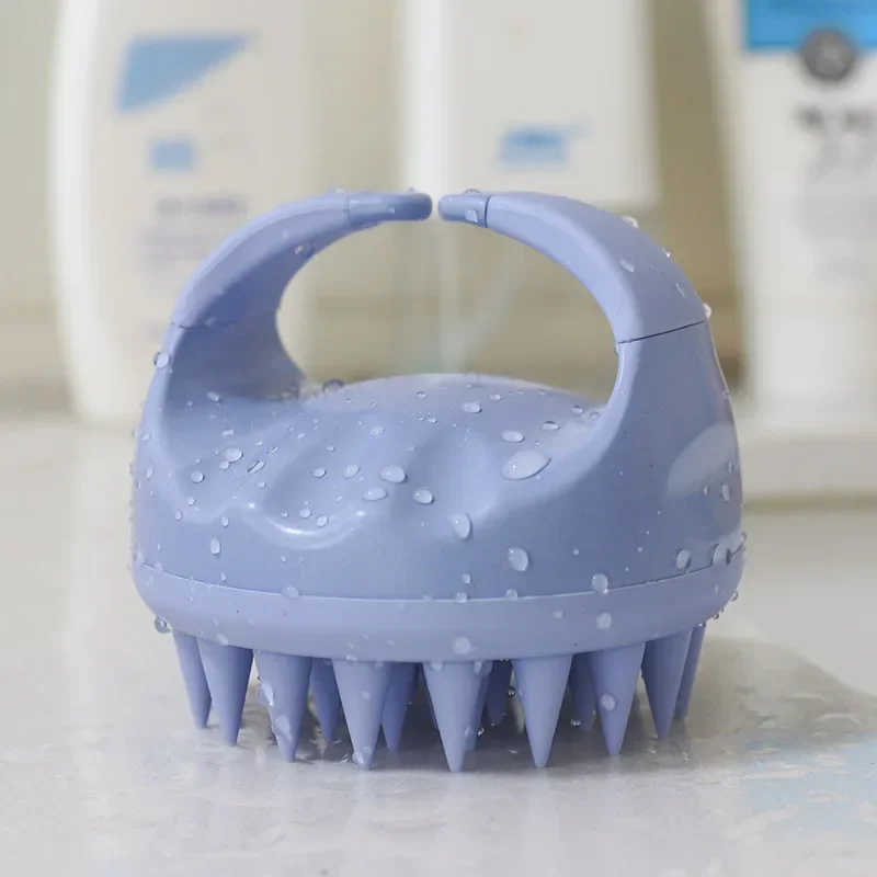 Hoofdhuidborstel Massager Sculp Scrubber Borstel Tarwestro Biologisch afbreekbare siliconen shampooborstel Haarhoofdhuidmassager voor haargroei