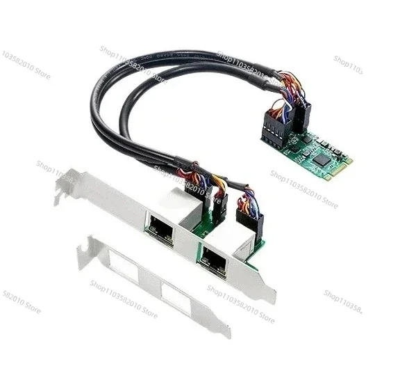 

M.2 To 2 Gigabit Network Interface Card 1000Mb Desktop IPC Server B Key/M Key 8111H Chip