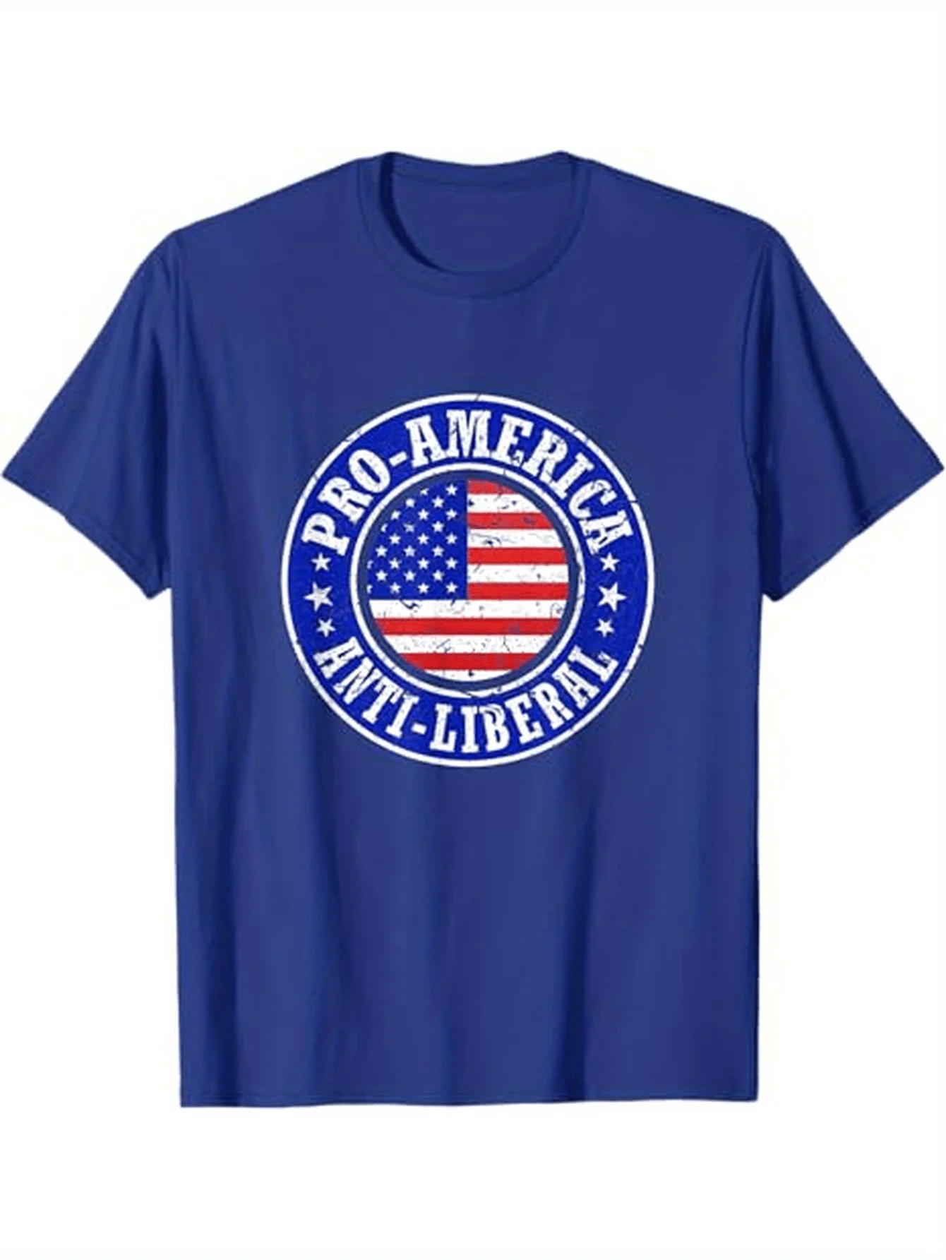Pro America Anti Liberal Republican Conservative T-Shirt 100% Cotton O-Neck Short Sleeve Summer Casual Mens T-shirt Streetwear